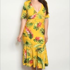 Sale! Yellow Floral Dress. HOST PICK